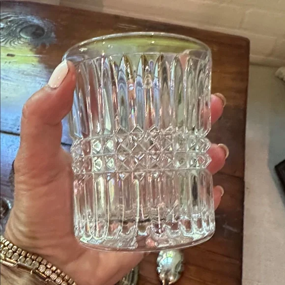 Crystal and silver sugar/jelly jar with glass salt and pepper shakers - Picture 8 of 9